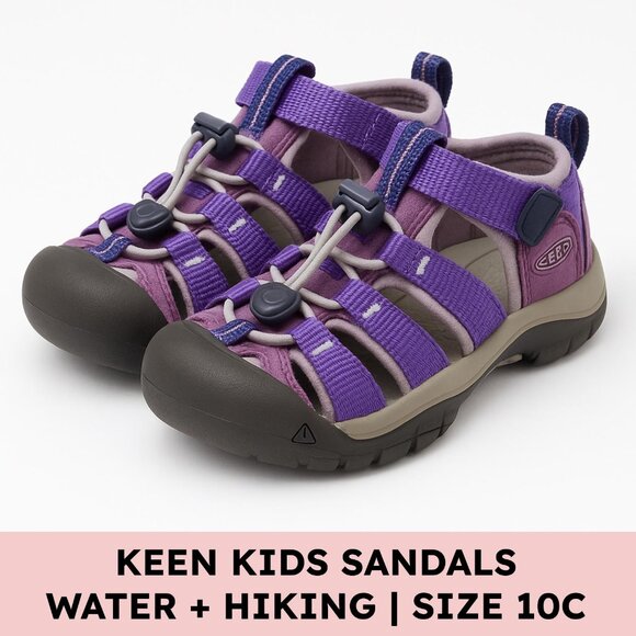 Keen Newport H2 Kids Sandals Purple Lilac Water Hiking Shoes Size 10C - Picture 1 of 11